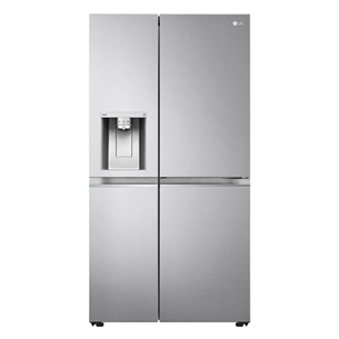 LG, Water & Ice Dispenser, высота 179 см, 635 л, серебристый - SBS-холодильник GSJV90BSAE.ABSQEUR
