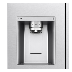 LG, Water & Ice Dispenser, augstums 179 cm, 635 L, sudraba - SBS ledusskapis