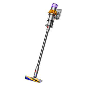 Dyson V15 Detect Absolute, dzeltena/pelēka - Bezvadu putekļu sūcējs