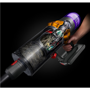 Dyson V15 Detect Absolute, dzeltena/pelēka - Bezvadu putekļu sūcējs