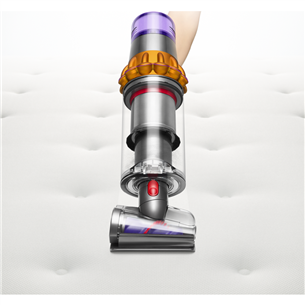 Dyson V15 Detect Absolute, dzeltena/pelēka - Bezvadu putekļu sūcējs