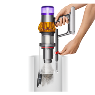 Dyson V15 Detect Absolute, dzeltena/pelēka - Bezvadu putekļu sūcējs