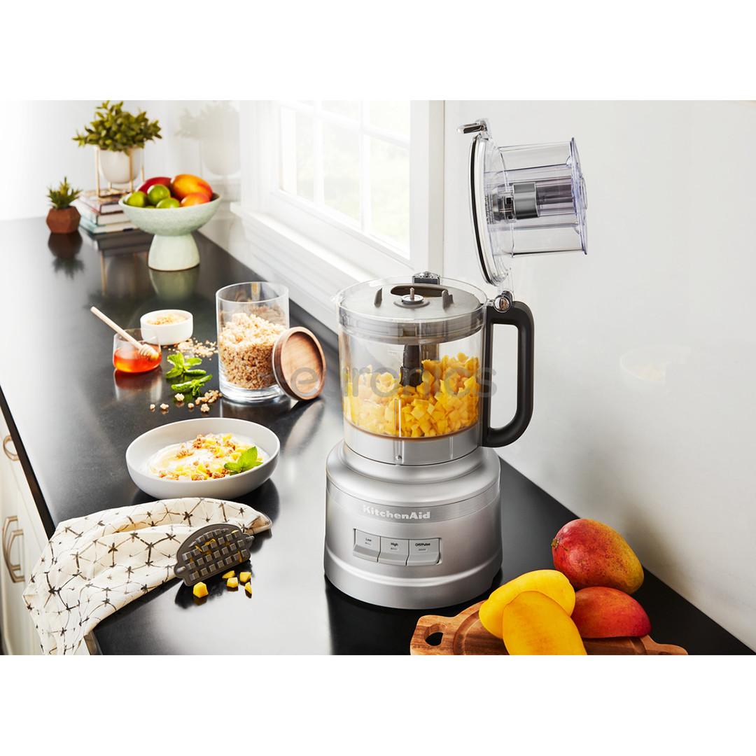 KitchenAid, 3,1 л, 400 Вт, cеребристый - Кухонный комбайн
