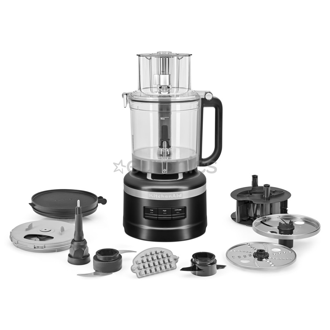 KitchenAid, 3.1 L, 400 W, melna - Virtuves kombains