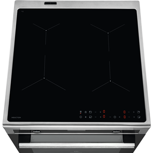 Electrolux SurroundCook 600.sērija, platums 59.6 cm, nerūsējošā tērauda – Elektriskā plīts ar indukcijas virsmu