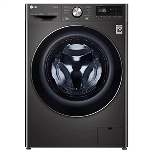LG, 10.5 kg, depth 56 cm, 1400 rpm, dark grey - Front Load Washing Machine F4WV910P2