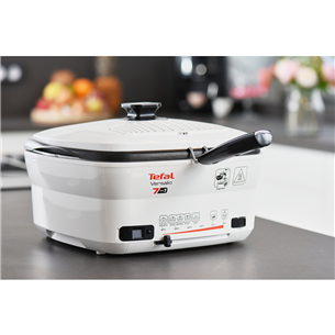 Tefal Versalio Deluxe 7 in 1, 2 L, balta/melna - Multivārāmais katls