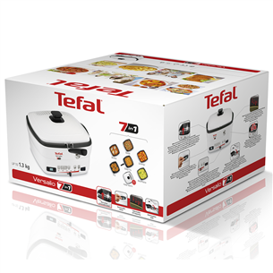 Tefal Versalio Deluxe 7 in 1, 2 L, balta/melna - Multivārāmais katls