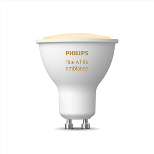 Philips Hue White Ambiance, GU10, balta - Viedā spuldze 929001953309
