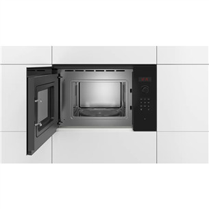 Bosch Serie 2, 20 L, melna – Iebūvējama mikroviļņu krāsns