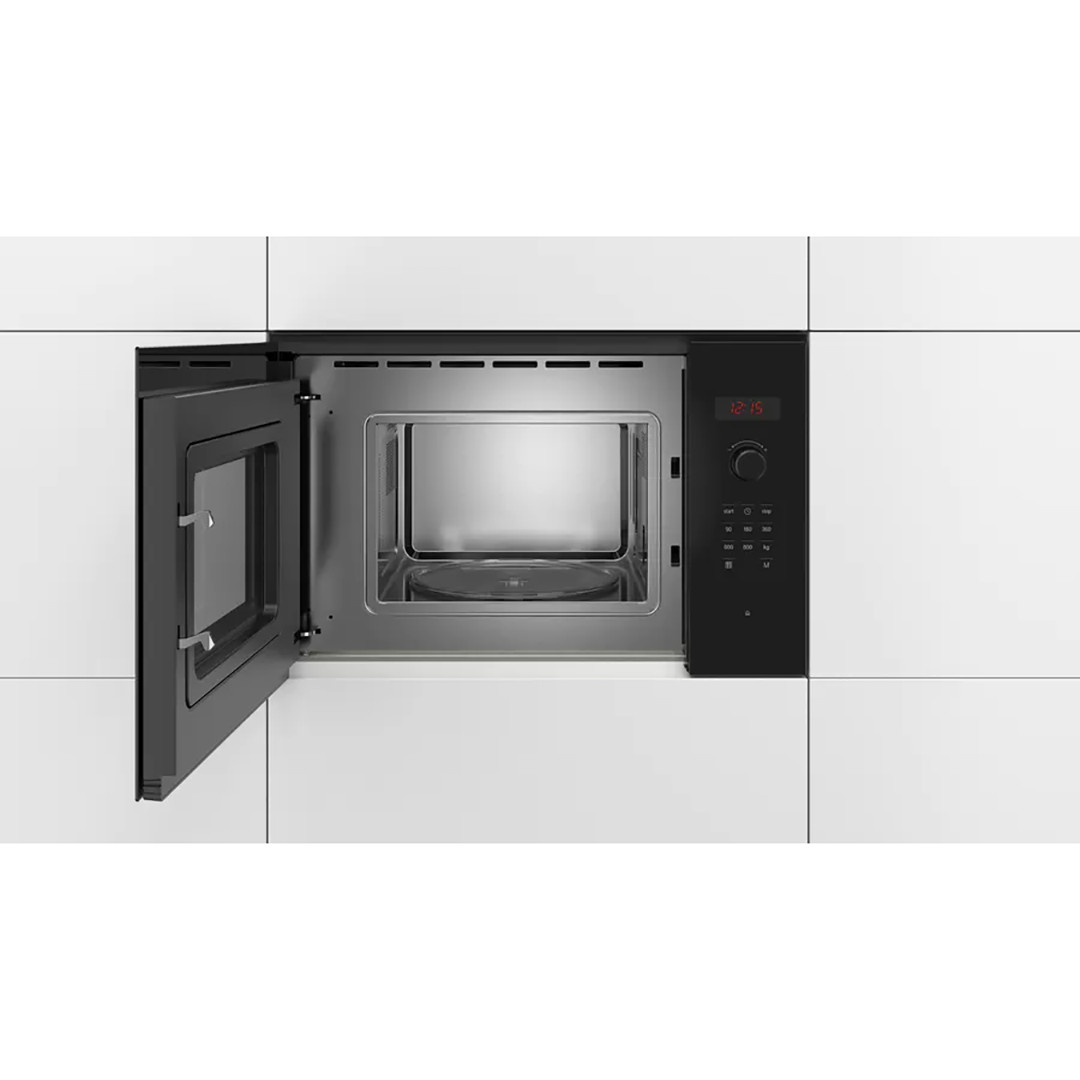 Bosch Serie 2, 20 L, melna – Iebūvējama mikroviļņu krāsns