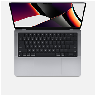 Apple MacBook Pro 14 (2021), 14.2'', M1 Pro 14C, 16GB, 512GB, RUS, tumši pelēka - Portatīvais dators