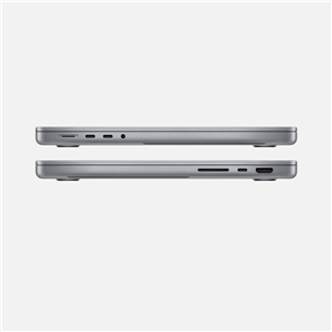 Apple MacBook Pro 14 (2021), 14.2'', M1 Pro 8C/14C, 16 GB, 512 GB, ENG, tumši pelēka - Portatīvais dators