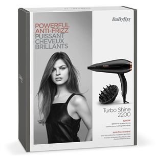 BaByliss Turbo Shine 2200, 2200 W, black - Hair dryer