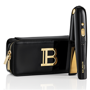 Balmain, up to 200 °C, black/gold - Cordless straightener LETLSTCUNIFW21BG