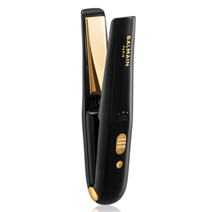 Balmain, up to 200 °C, black/gold - Cordless straightener