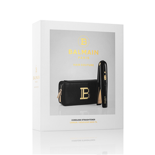 Balmain, up to 200 °C, black/gold - Cordless straightener