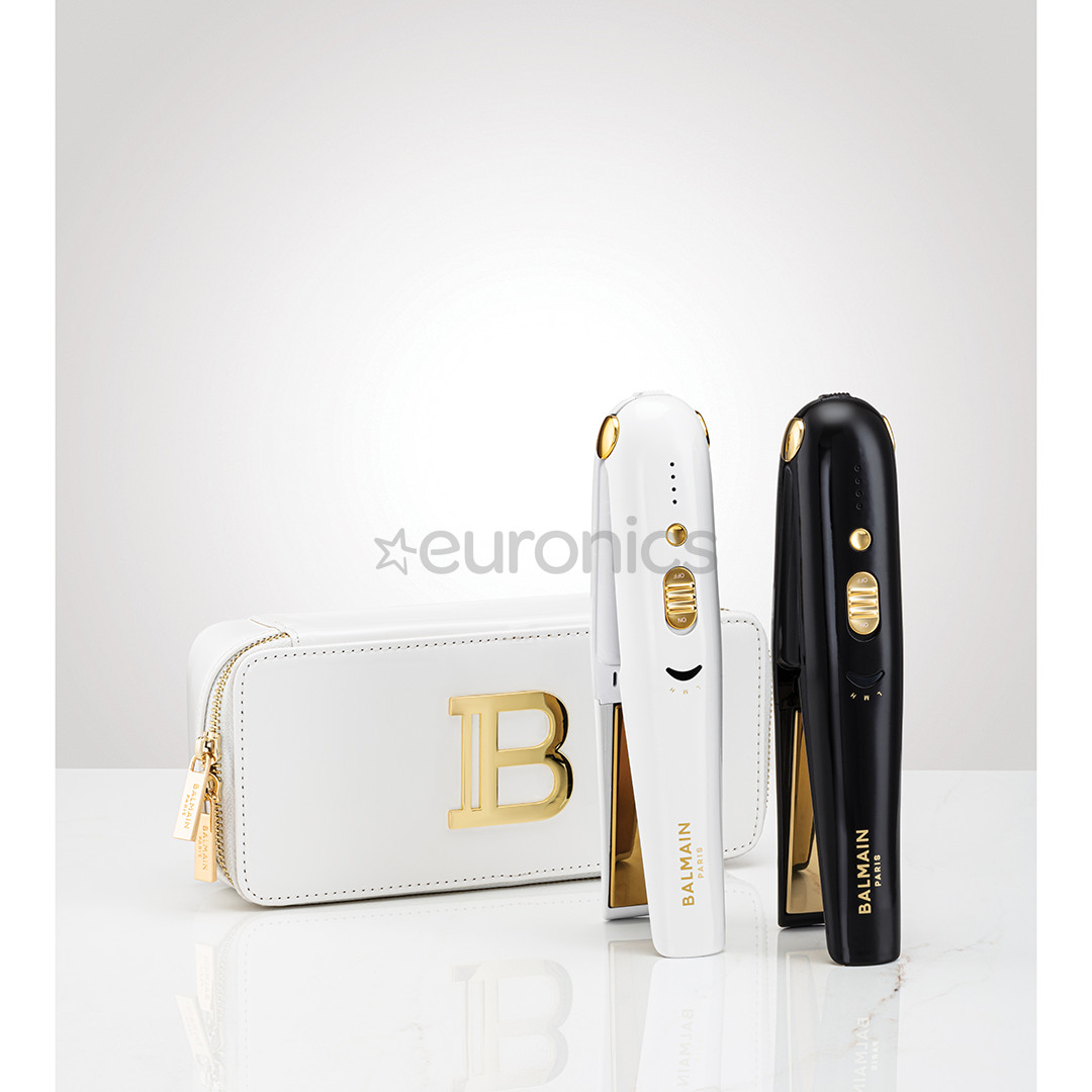 Balmain, up to 200 °C, black/gold - Cordless straightener