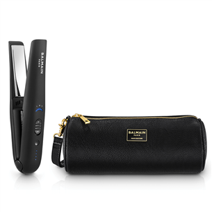 Balmain, 160-180-200 °C, black - Cordless straightener