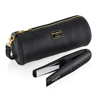 Balmain, 160-180-200 °C, black - Cordless straightener