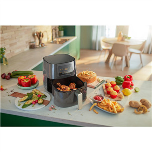 Philips Essential XL, 2000 Вт, 6,2 л + дополнительный аксессуар, серый - Аэрогриль