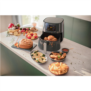 Philips Essential XL, 2000 Вт, 6,2 л + дополнительный аксессуар, серый - Аэрогриль