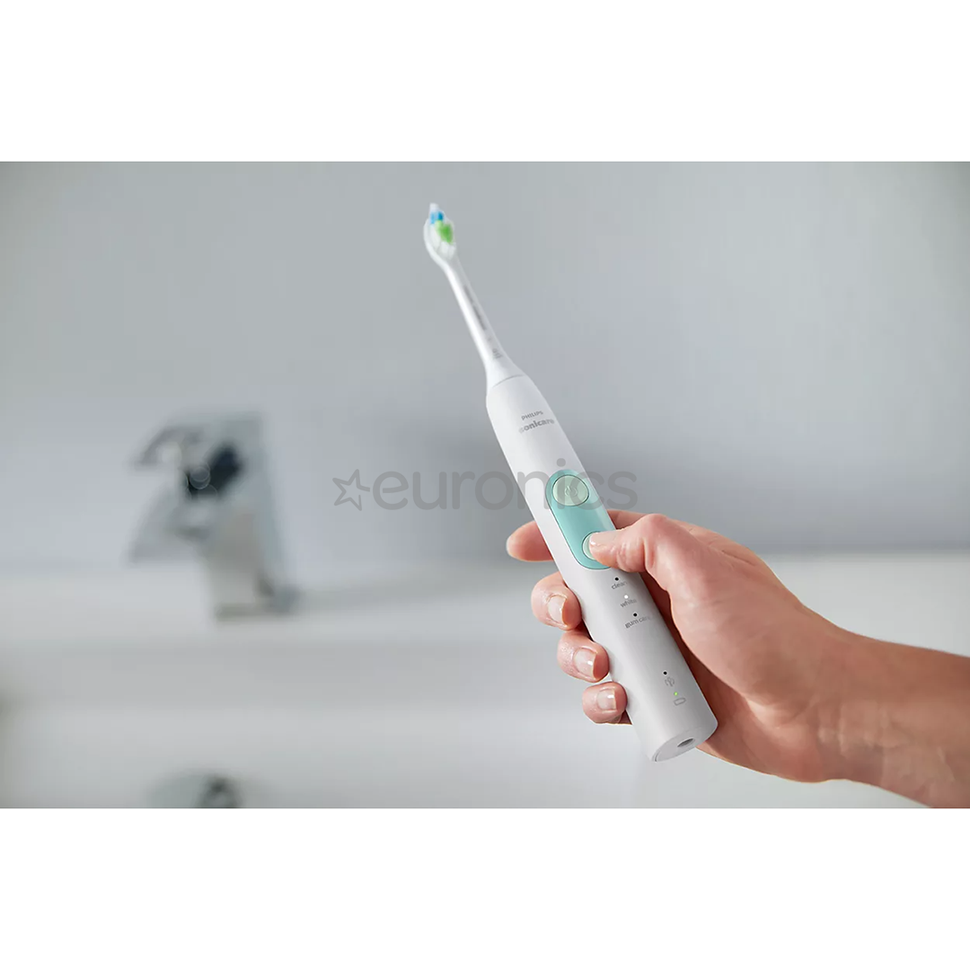 Philips Sonicare ProtectiveClean 5100, celojumu futrālis - balta/zaļa - Elektriskā zobu birste
