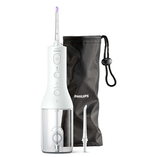 Philips Sonicare Cordless Power Flosser 3000, balta/sudraba - Zobu starpu tīrītājs HX3806/31