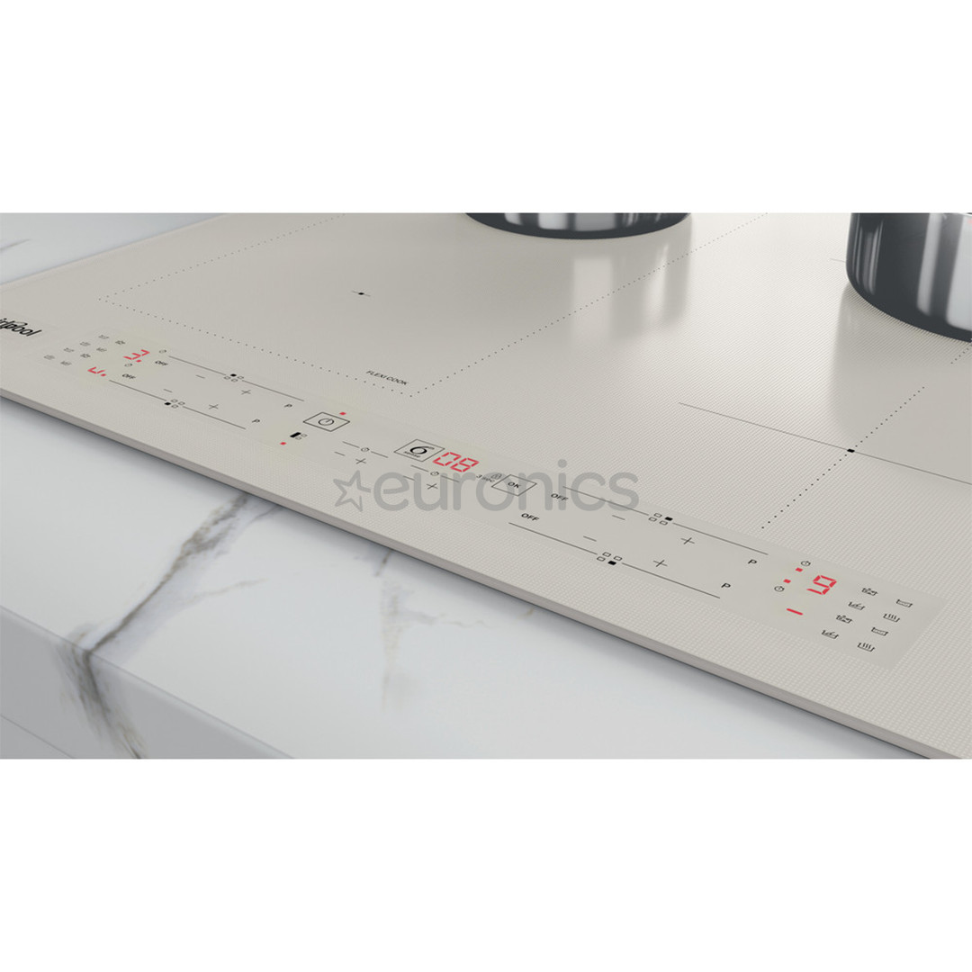 Whirlpool, platums 59 cm, bēša – Iebūvējama indukcijas plīts virsma