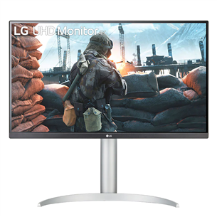 LG 27UP650-W, 27", UHD, IPS, 60Hz, melna - Monitors