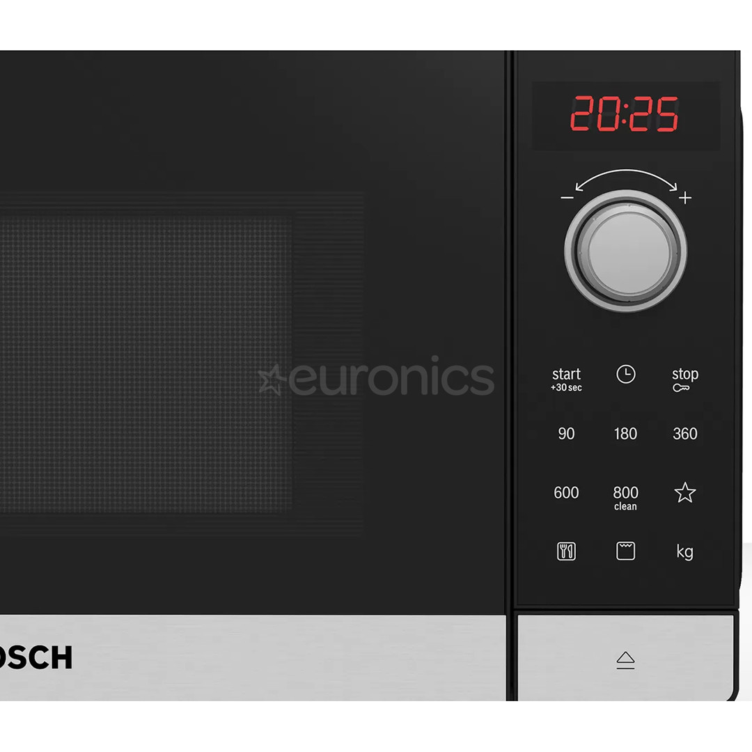 Bosch, 20 л, 800 Вт, нерж. сталь - Микроволновая печь с грилем