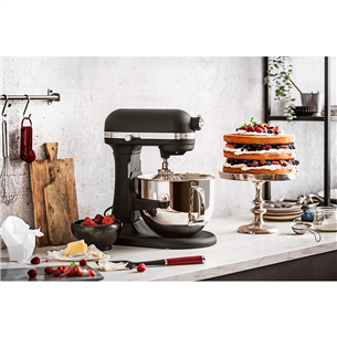 KitchenAid Artisan, 500 W, 6.9 L, melna – Mikseris