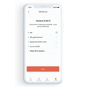 Mill WiFi, 1500 W, balta - Eļļas radiators