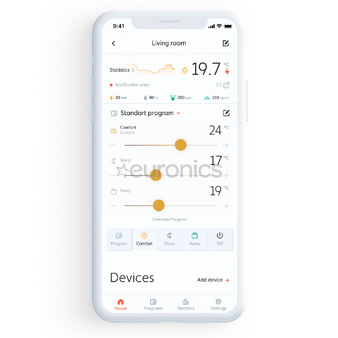 Mill WiFi, 1500 W, balta - Eļļas radiators