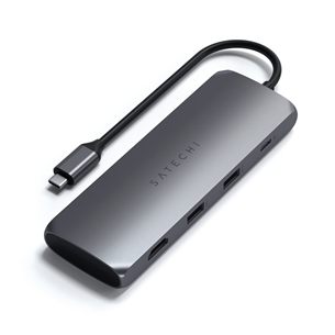 Satechi USB-C Multiport Adapter, 4 порта, серый - Адаптер