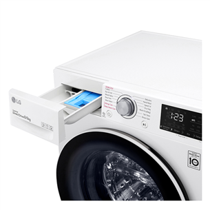 LG V300 Series, 8 kg / 6 kg, depth 56.5 cm, 1400 rpm - Washer-Dryer Combo