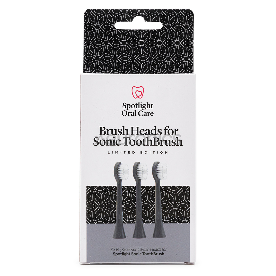 Spotlight Sonic, 3 pieces, grey - Toothbrush heads