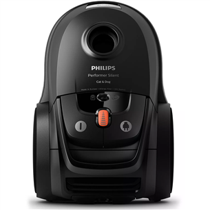 Philips Performer Silent, 750 W, melna - Putekļu sūcējs