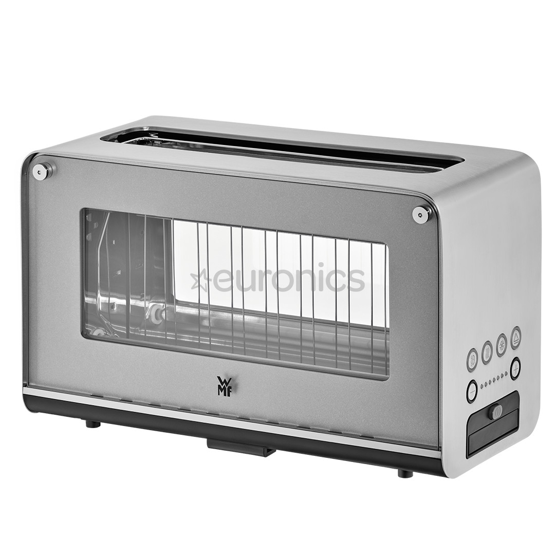 WMF Lono, 1300 W, silver/clear - Glass toaster
