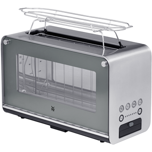 WMF Lono, 1300 W, silver/clear - Glass toaster