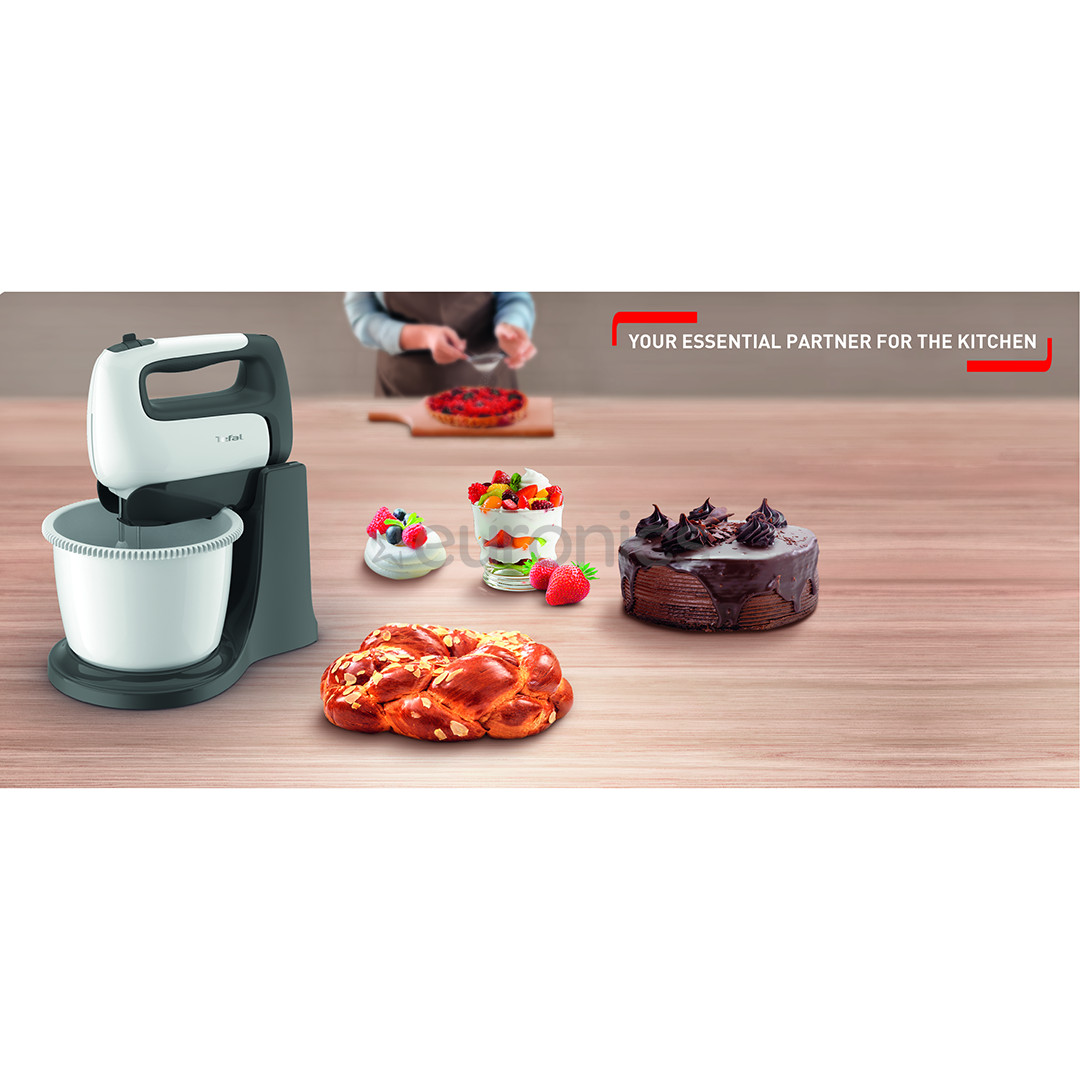 Tefal Prep'Mix+, 500 Вт, белый - Миксер с вращающейся чашей