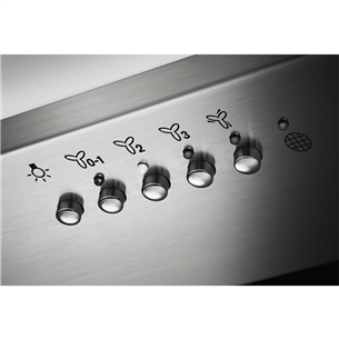 AEG 6000 Hob2Hood, 430 m³/h, width 77 cm, inox - Built-in Cooker Hood