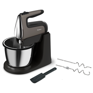 Tefal PowerMix Silence, 600 W, dark grey - Standbowl Hand Mixer