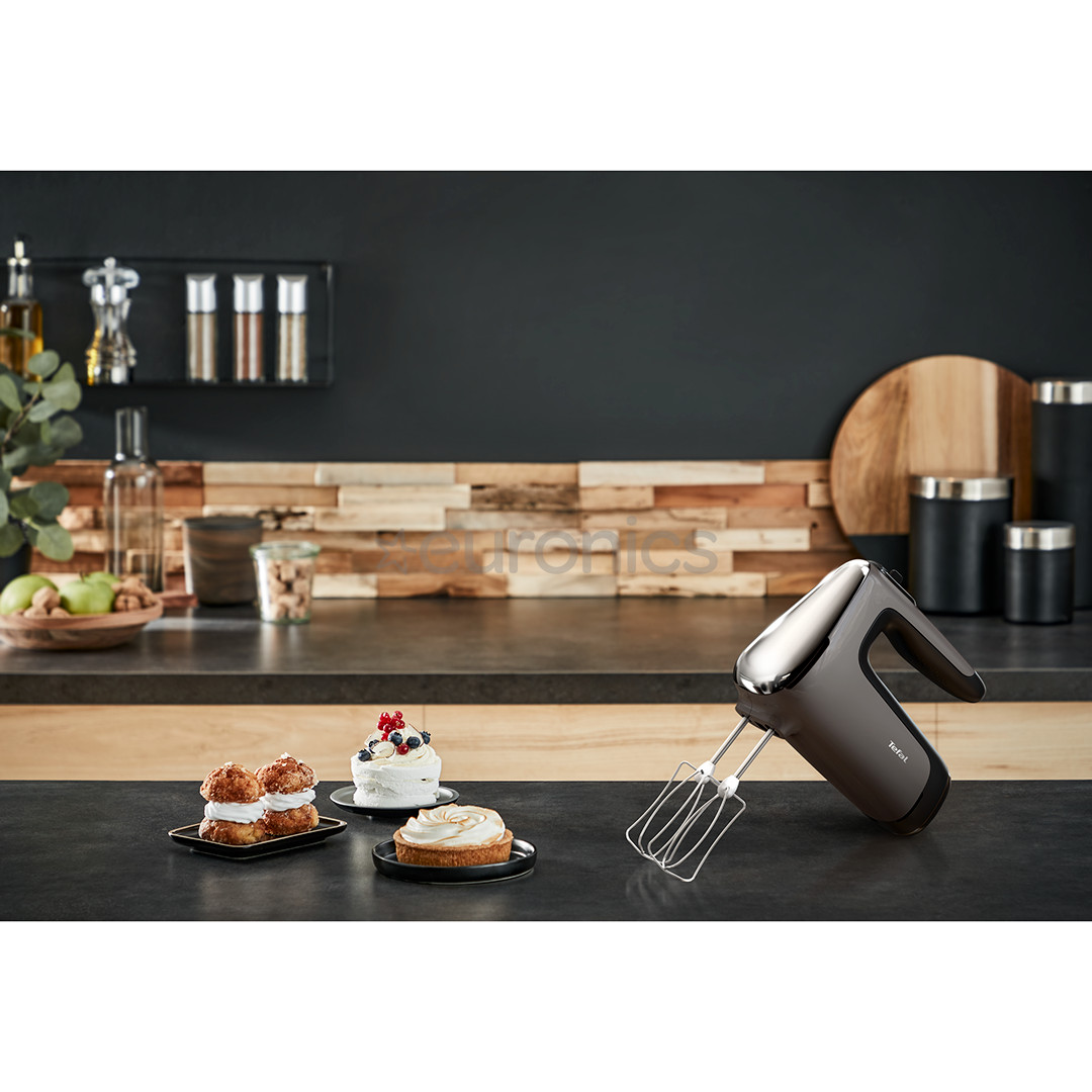 Tefal PowerMix Silence, 600 w, tumši pelēka – Rokas mikseris ar trauku