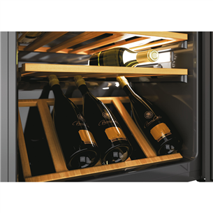 Hoover, 81 bottles, height 146 cm, black - Wine Cooler