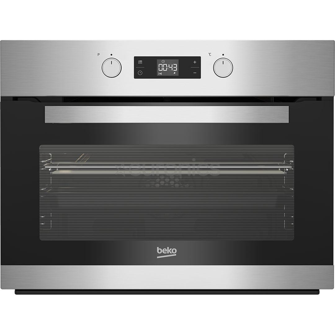 Beko, 48 L, melna/nerūsējošā tērauda - Iebūvējama elektriskā cepeškrāsns