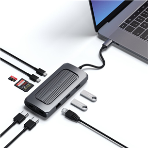 Satechi USB-C Multiport MX, tumši pelēka - Adapteris