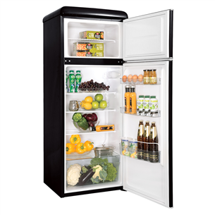 Snaige, 209 L, black - Retro Fridge