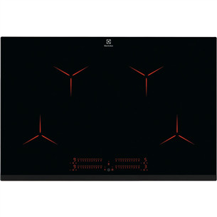 Electrolux 300 Pure, width 78 cm, frameless, black - Built-in Induction Hob EIP8146