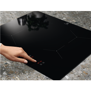 Electrolux 300, width 59 cm, frameless, black - Built-in Induction Hob